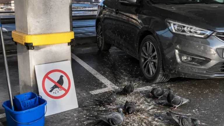 Duvmatning i parkeringshuset Oxen skapar problem i Nässjö