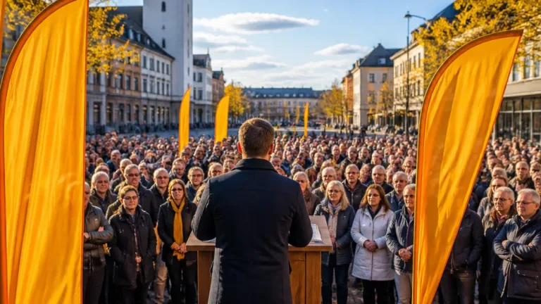 Ebba Busch höll tal på Västra torget – öppnar för stöd åt S i "exceptionellt läge"