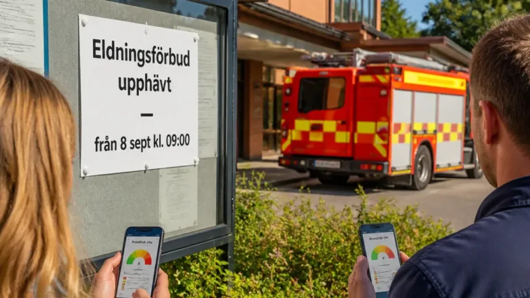 Eldningsförbudet i Östergötland hävt — gäller från 8 september klockan 09:00