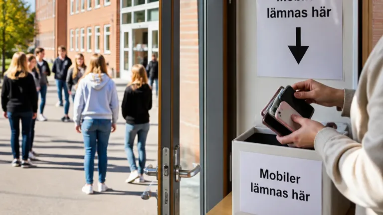 Elever i Östersund: mobilfri skolstart ger mer fokus och mer umgänge