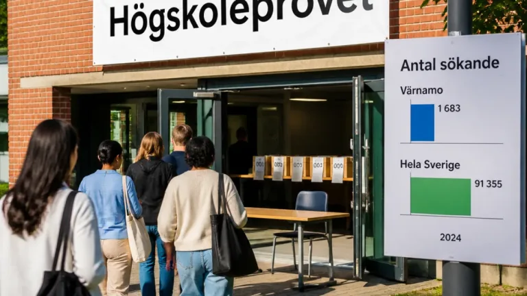 Färre skriver högskoleprovet i Värnamo trots rekordanmälningar nationellt