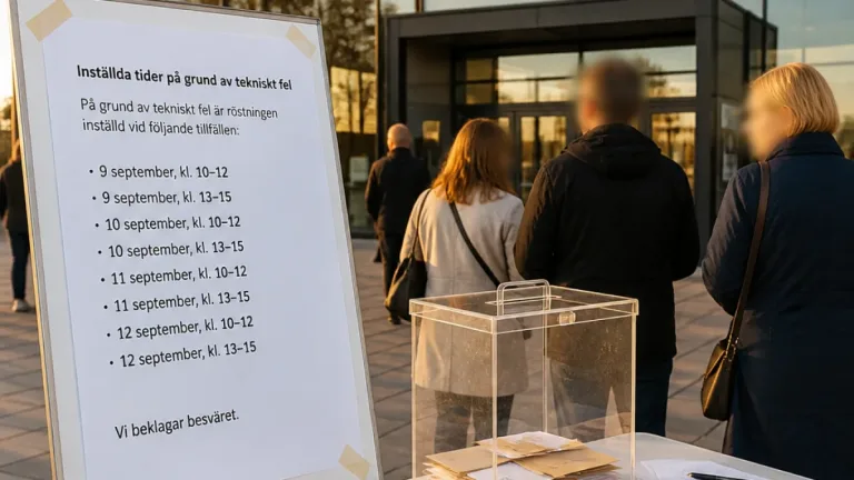 Fel i förtidsröstning i Gällivare och Luleå – väljare uppmanas att rösta igen
