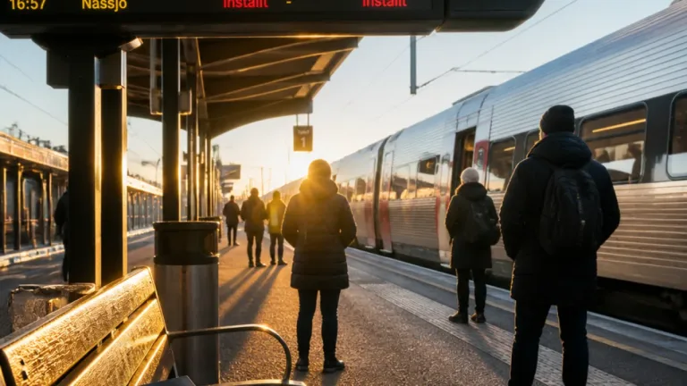 Fler inställda tåg och ökad andel förseningar i Halland under vecka 36