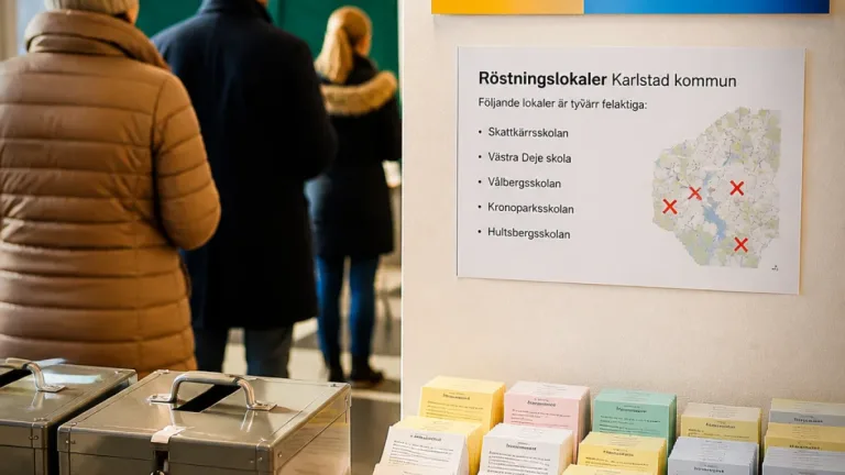 Förtidsröstningen i Värmland ökar – felaktiga registreringar har identifierats på flera platser