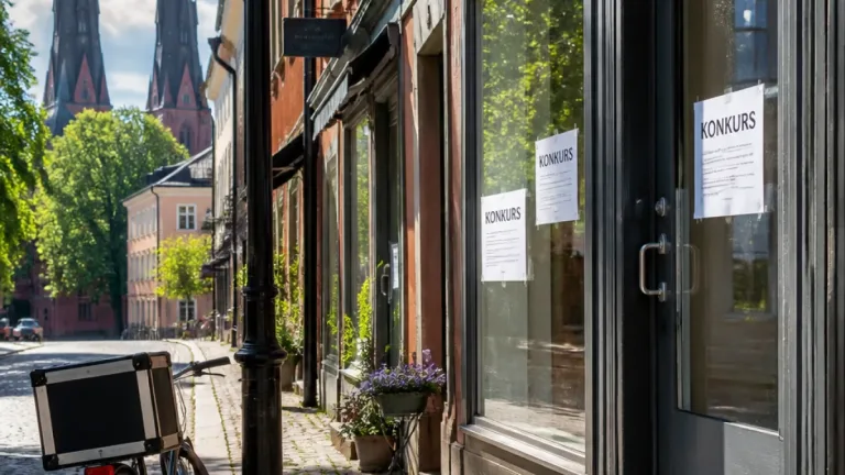 Fyraton företag i Uppsala län gick i konkurs i augusti – nio i Uppsala kommun