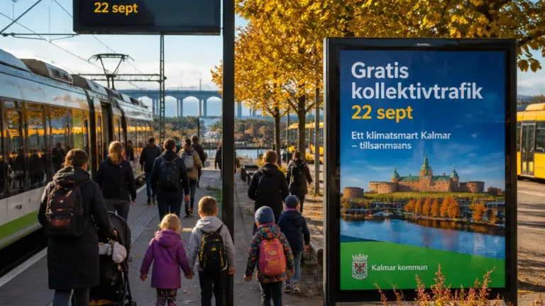 Gratis kollektivtrafik i Kalmar län under bilfria dagen – många passade på