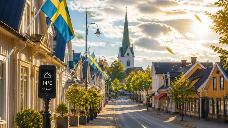Halvklart i Bärby i dag – skiftande molnighet och stigande vindar väntas