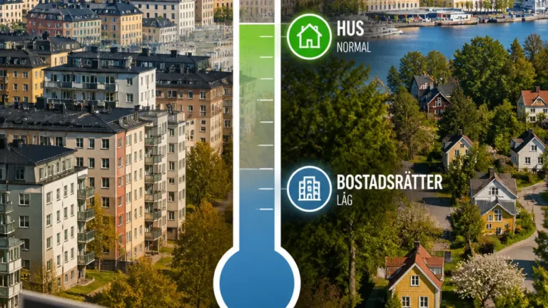 Husmarknaden normal i Stockholms län – lägenheter hänger efter trots uppgång i augusti