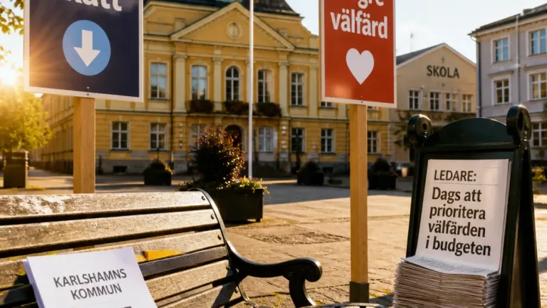 Karlshamn i skatte- och välfärdsdebatt inför höstens val