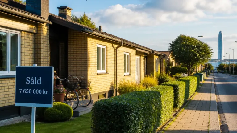 Kedjehus i Limhamn sålt för 7,65 miljoner — vad säger det om marknaden?