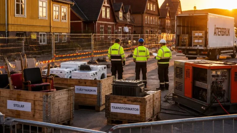 Kiruna: Så återbrukas material från det gamla centrumet – därför tar avvecklingen tid