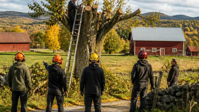 Kurs i hamling bjuder in jordbrukare för att bevara gamla träd i Värmland