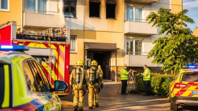 Lägenhetsbrand i Hageby i Norrköping klassas som grov mordbrand