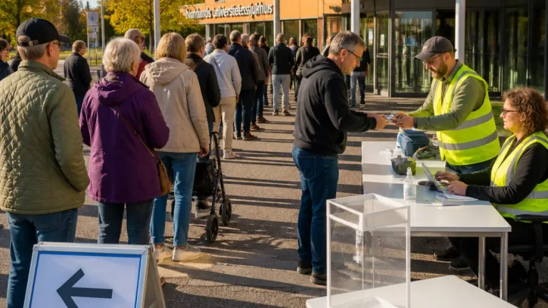 Långa köer i Umeå och handhavandefel ledde till ogiltigförklarade förtidsröster