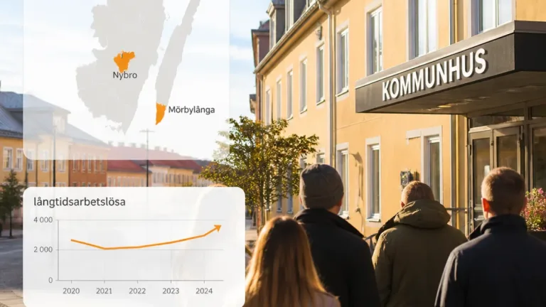 Lätt uppgång i långtidsarbetslöshet i Kalmar län – Nybro har högst andel