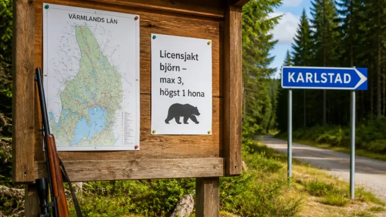 Licensjakt på björn inleds i Värmland – högst tre djur får fällas
