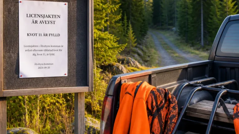 Licensjakten avlyst i delområde 1 efter att kvoten på 11 björnar uppnåtts