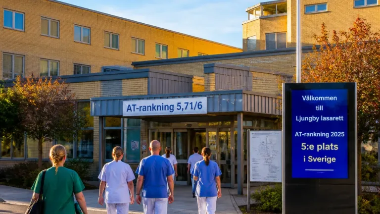 Ljungby sjukhus kvar i topp när AT-läkare rankar landets vård