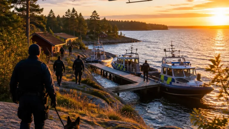 Misstänkt från Örebrotrakten gripen efter polisinsats i Stockholms skärgård