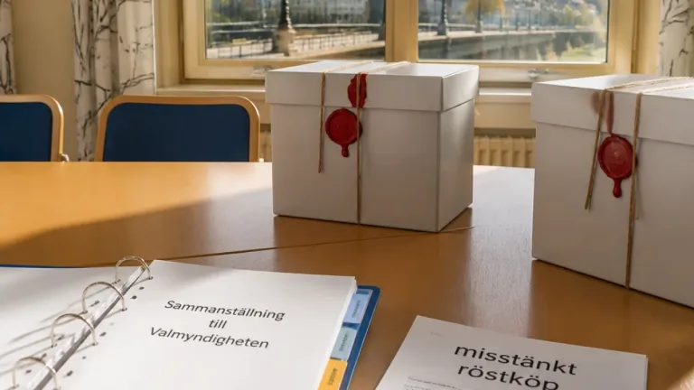 Misstänkt röstköp ingår i få rapporterade incidenter i Piteå efter valet