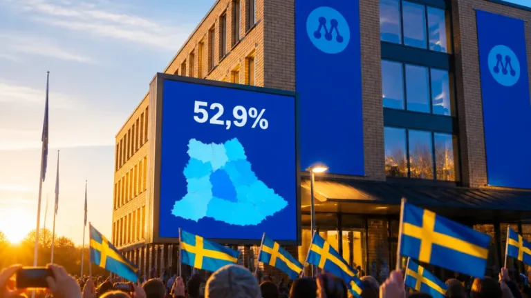 Moderaterna får egen majoritet i Staffanstorp – rekordresultat i preliminär räknin