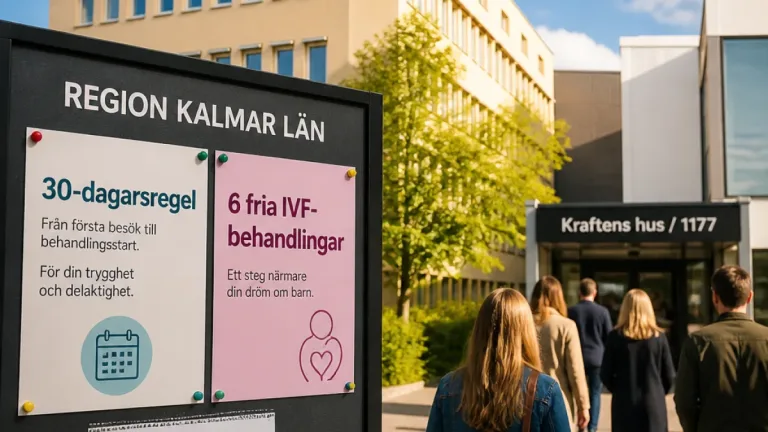 Moderaterna lovar skärpt tillgänglighet och fler fria IVF-behandlingar i Kalmar län