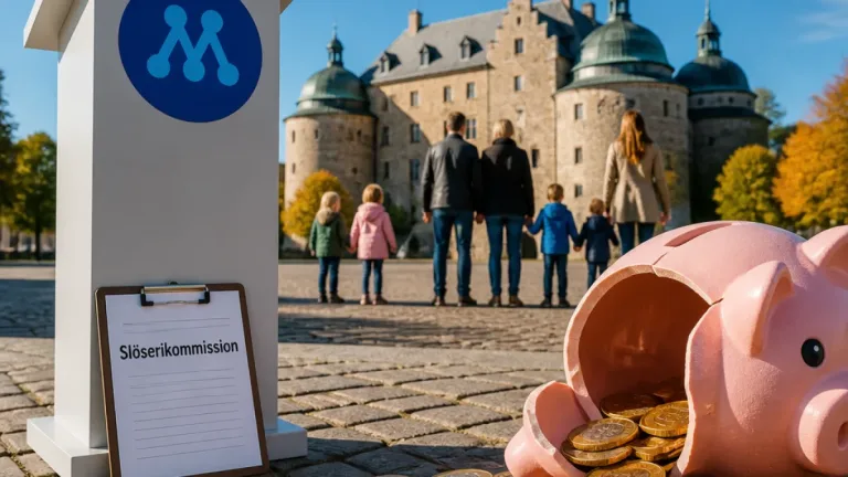 Moderaterna vill ge barnfamiljer 5 000 kronor mer i månaden och tillsätta slöserikommission