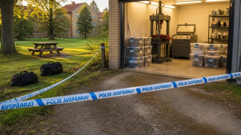 Mölnlycke-man och son döms efter stort narkotikabeslag och pressutrustning