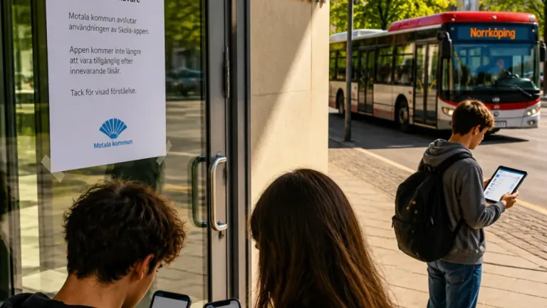 Motala avslutar användningen av skolappen IST – problem kvar i Norrköping