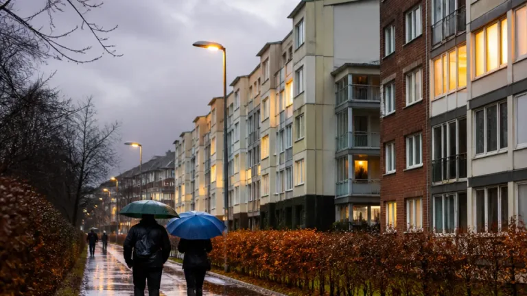 Mulet och svalt i Hageby – omväxlande molnighet och lätt regn de närmaste dagarna
