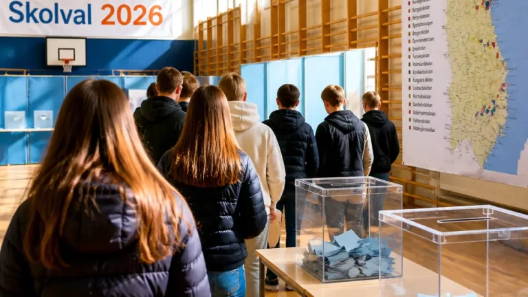 Närmare 7 800 elever i Gävleborg deltog i rekordstort Riksdagsskolval 2026