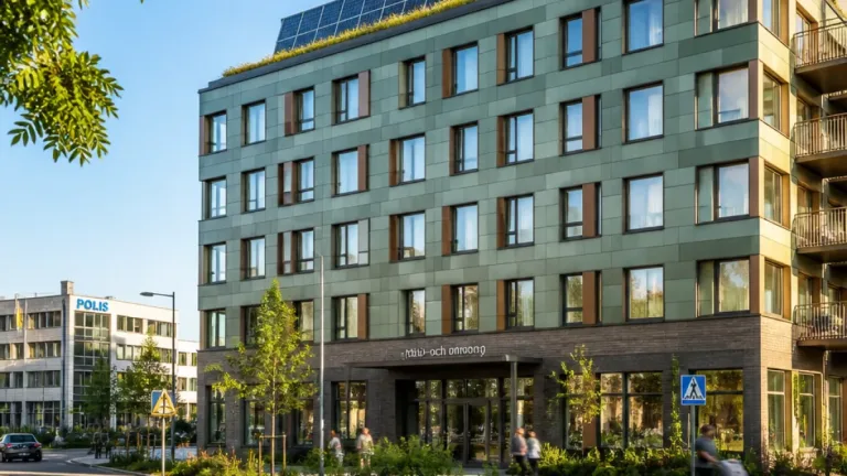 Ny vårdbyggnad Kvarndörren 1 i Rinkeby certifierad Miljöbyggnad Silver