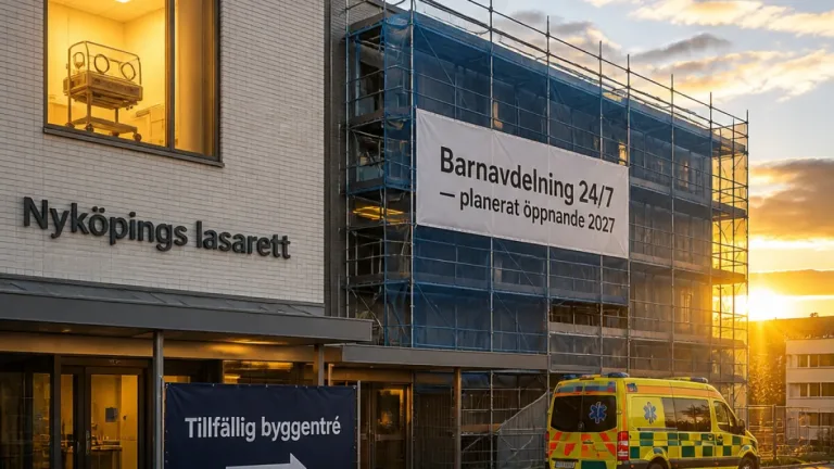 Nyköping får dygnetruntöppen barnavdelning och nyföddplatser — planerat öppnande 2027
