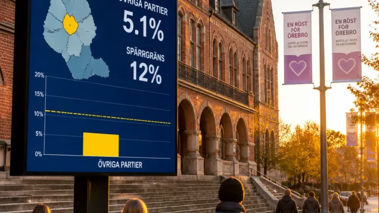 Örebropartiet långt ifrån riksdagsplatser – starkt lokalt i kommun och region