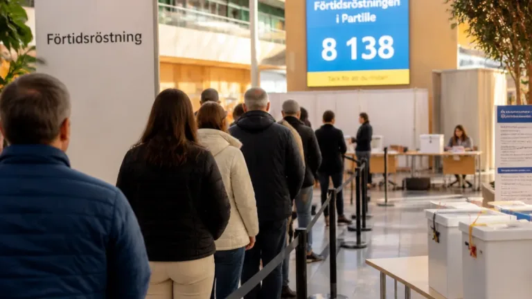 Partille utan registreringsfel – Allum toppar med över 8 000 förtidsröster