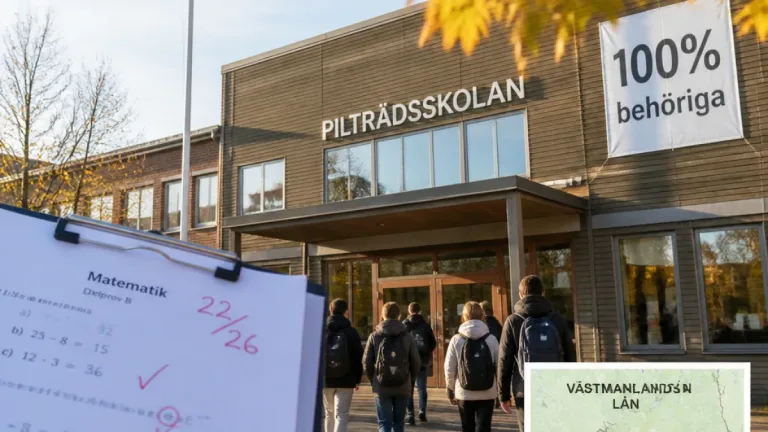 Pilträdsskolan i Västerås nådde full behörighet – länssnittet stabilt vid 82 procent
