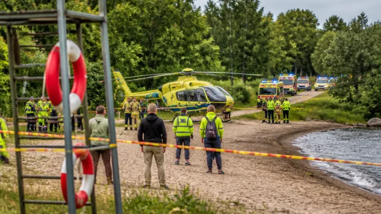 Pojke omkom efter drunkning vid badplats i Fjällnora utanför Uppsala