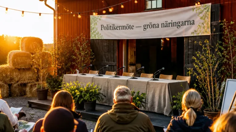 Politikerdebatt om de gröna näringarna hålls i Kungsbacka 2 september