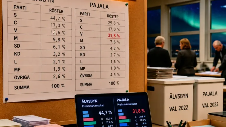 Preliminära valresultat: Socialdemokrater starka i Älvsbyn – stora omsvängningar i Pajala