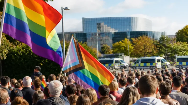 Prideparaden i Uppsala samlar folk och fokus på trygghet