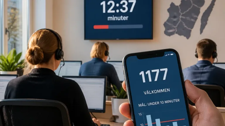 Regionmål: 1177-samtal ska besvaras inom 10 minuter – arbetet pågår i Kalmar län