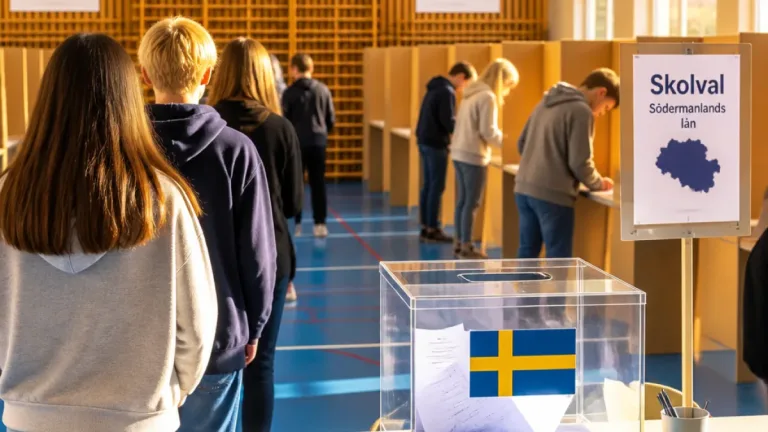 Rekordmånga unga röstade i skolvalet – 9 464 elever deltog i Södermanland