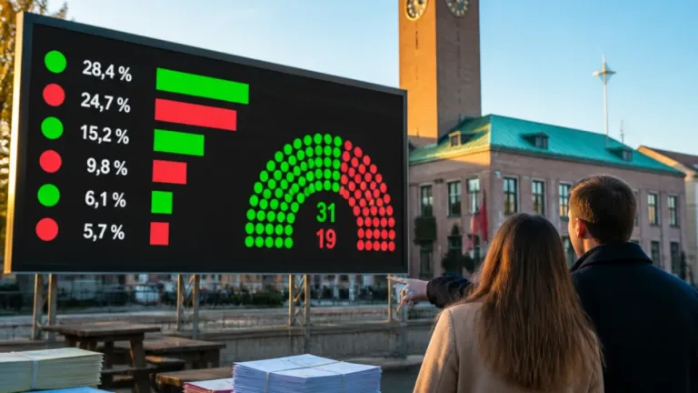 Rödgrönt styre behåller majoritet i Solna – S backar något i preliminärt valresultat