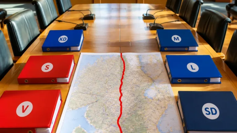 Så vill partierna i Haninge samarbeta efter valet — tydliga röda linjer mot vänstersidan