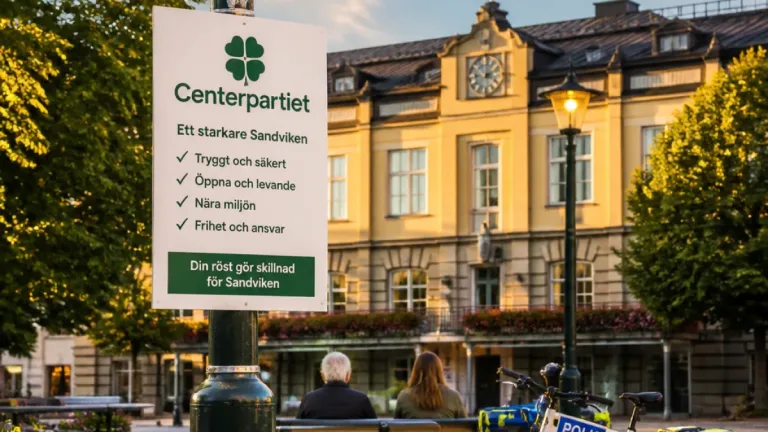 Sandviken inför valet: trygghet, frihet och lokal styrning i fokus