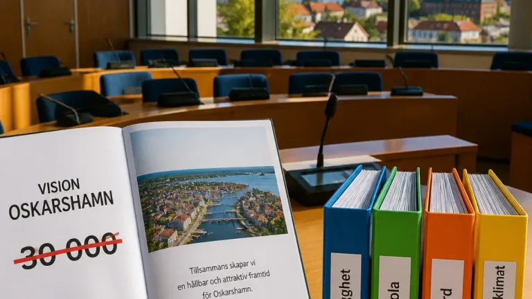 SD vill ta bort 30 000-målet – ny inriktning för Oskarshamn i debatt