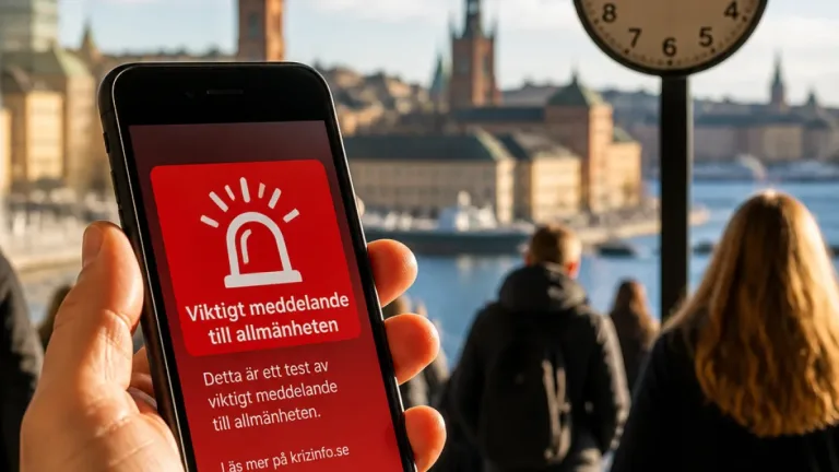 SE-Alert testas i dag kl. 15.00 i Stockholms län – förbered nära och fackla för spillover