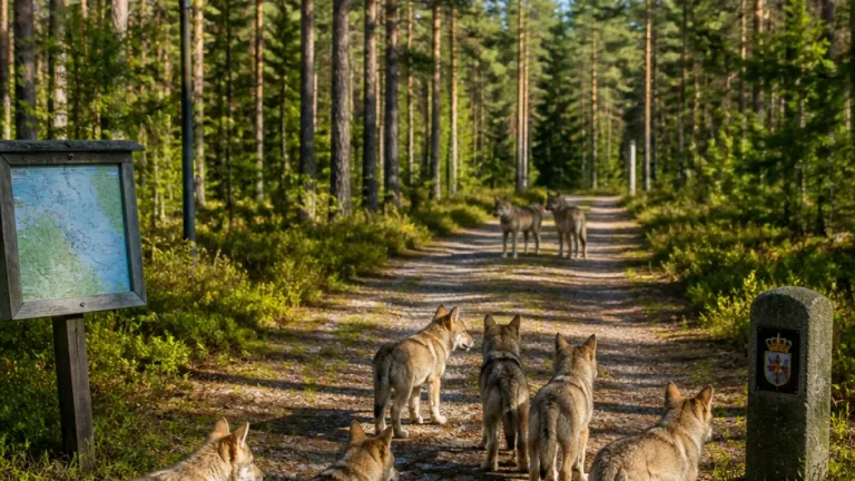 Sex vargvalpar filmade i nytt revir norr om Norrtälje