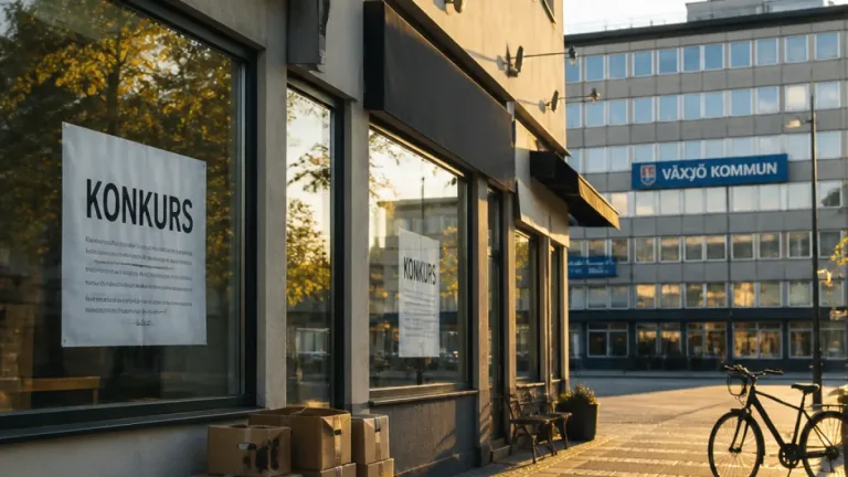 Sju företag i konkurs i Kronoberg under augusti – fem av dem i Växjö