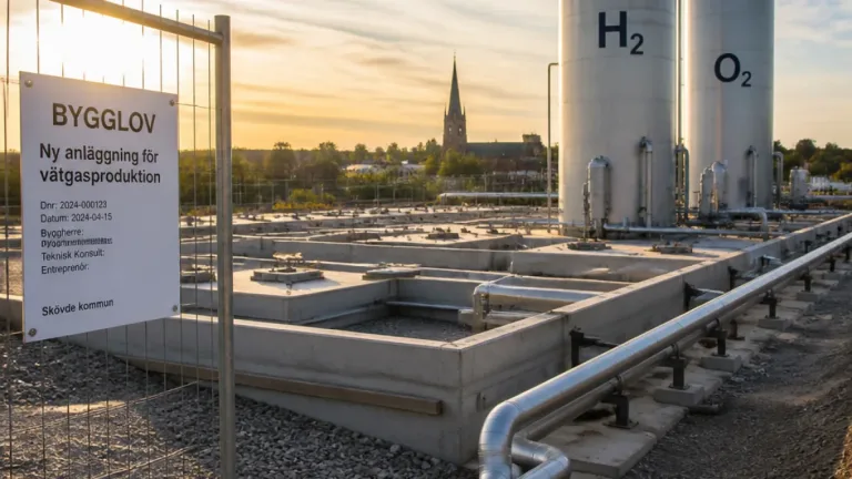 Skövde får tillstånd för vätgasanläggning med kapacitet 1 135 ton per år